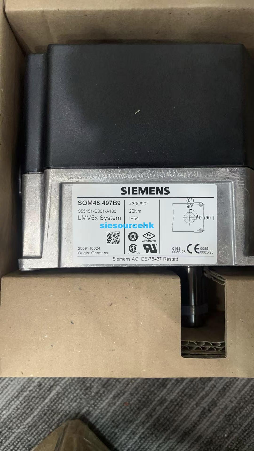 微信图片_20260730164216_2214_6-1-1.jpg Siemens Burner Damper Actuator SQM45.295A9 - 图片 1